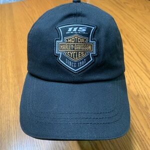 Harley Davidson ball cap.